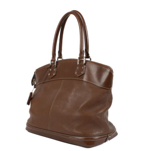 Louis Vuitton Lockit MM Suhali Sienne Shoulder Bag