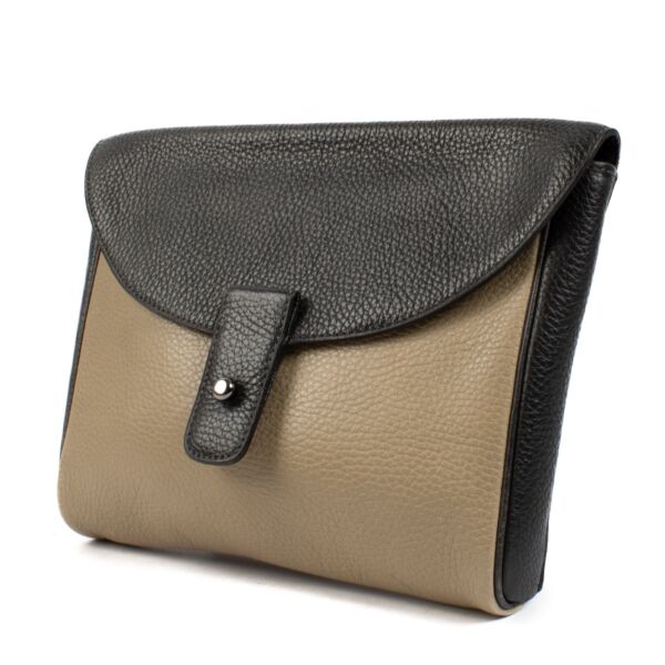 Delvaux Bi-color Clutch