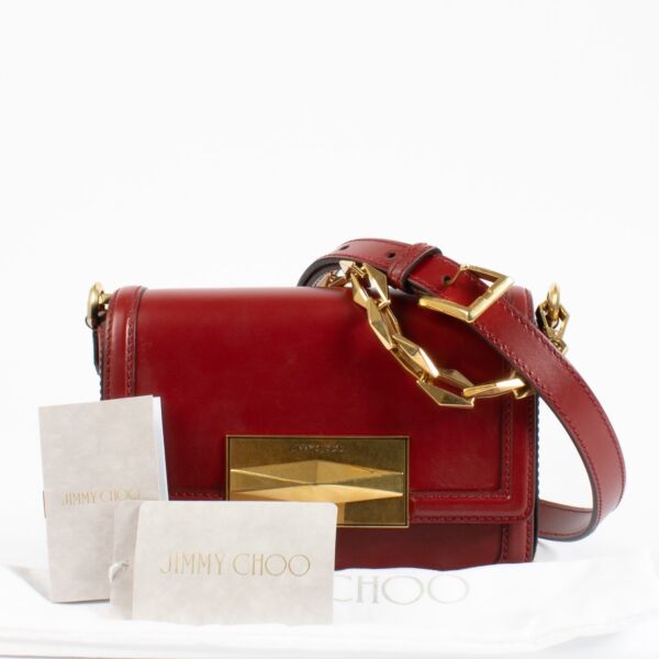 Jimmy Choo Cranberry Diamond Bag
