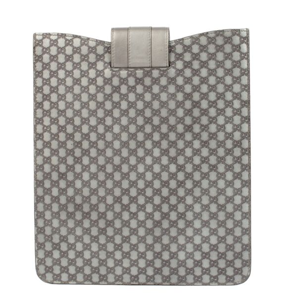 Gucci Silver Microguccissima iPad Case
