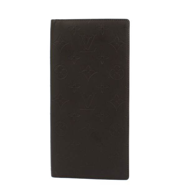 Authentic second hand Louis Vuitton Brown Monogram Vernis Matte Double Wallet on labellov.com