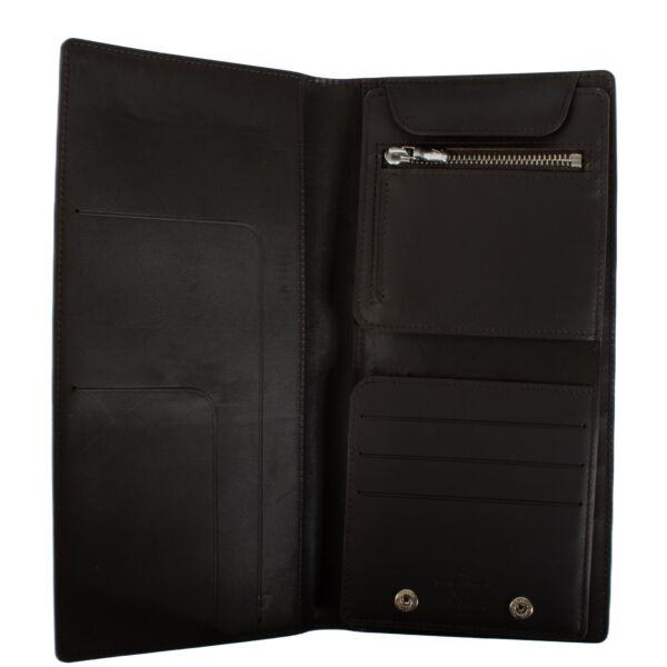 Louis Vuitton Brown Monogram Vernis Matte Double Wallet