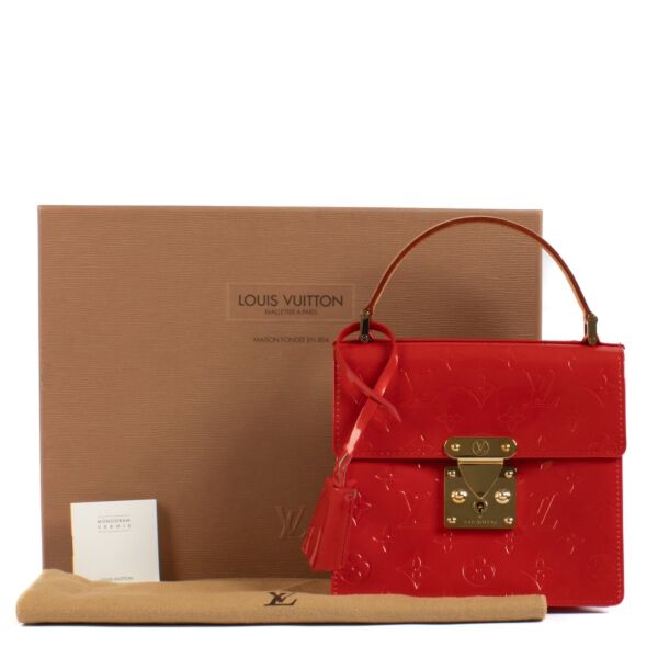 Louis Vuitton Red Monogram Vernis Spring Street Bag