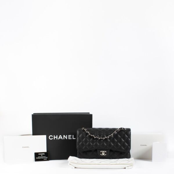 Chanel Black Caviar Large Classic Flap Bag
