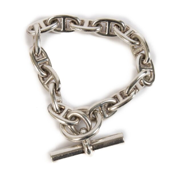 Hermès Sterling Silver Chaine d'Ancre Medium Bracelet