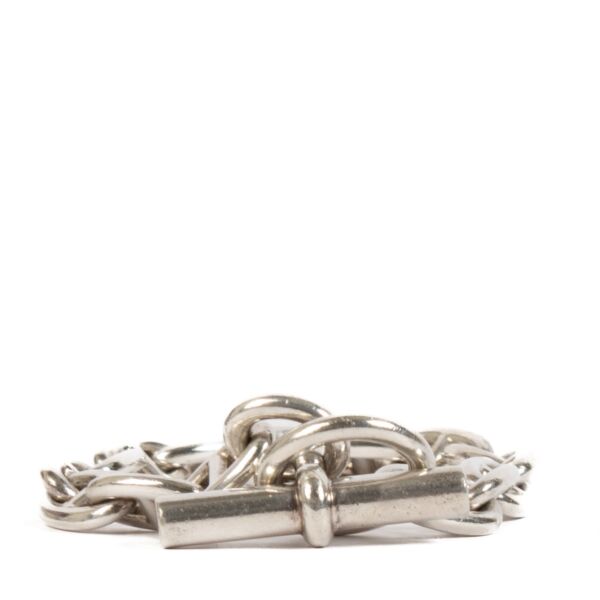 Hermès Sterling Silver Chaine d'Ancre Medium Bracelet - Size 16