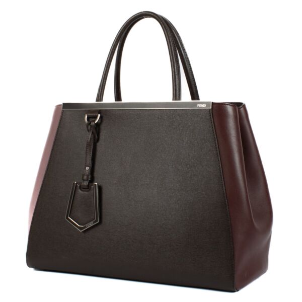 Fendi Multicolor Leather 2Jours Top Handle Bag