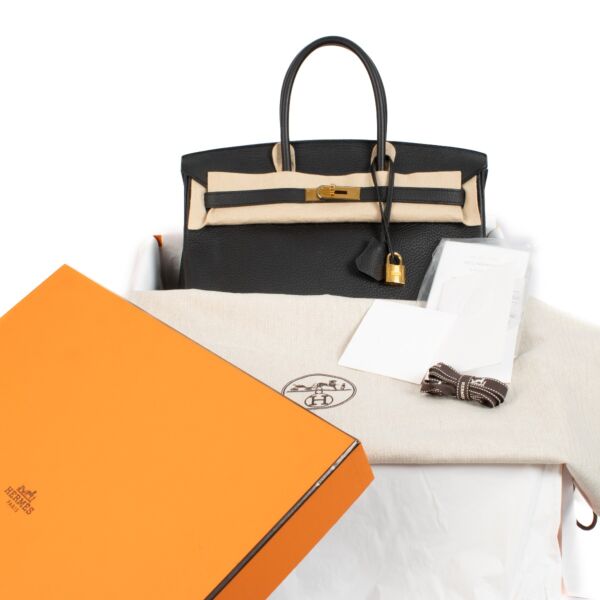 Hermès Birkin 35 Black Clemence GHW