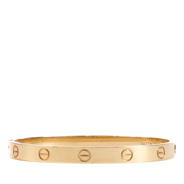 Cartier Yellow Gold Love Bracelet - size 17