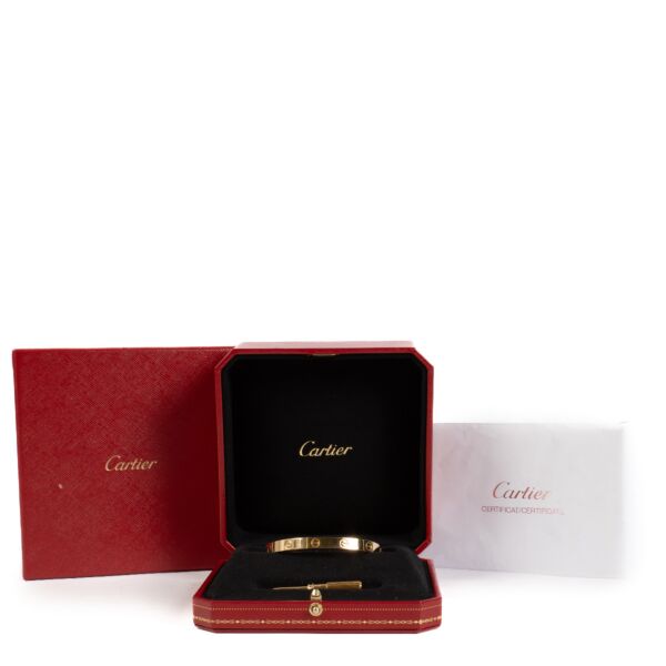 Cartier Yellow Gold LOVE Bracelet - size 17