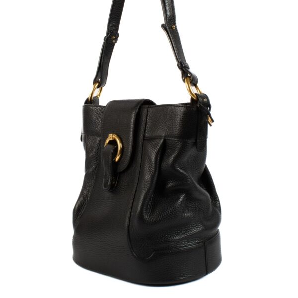 Delvaux Black Leather Vintage Shoulder Bag