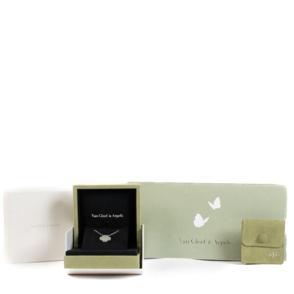 Van Cleef & Arpels Vintage Alhambra 18K White Gold Necklace