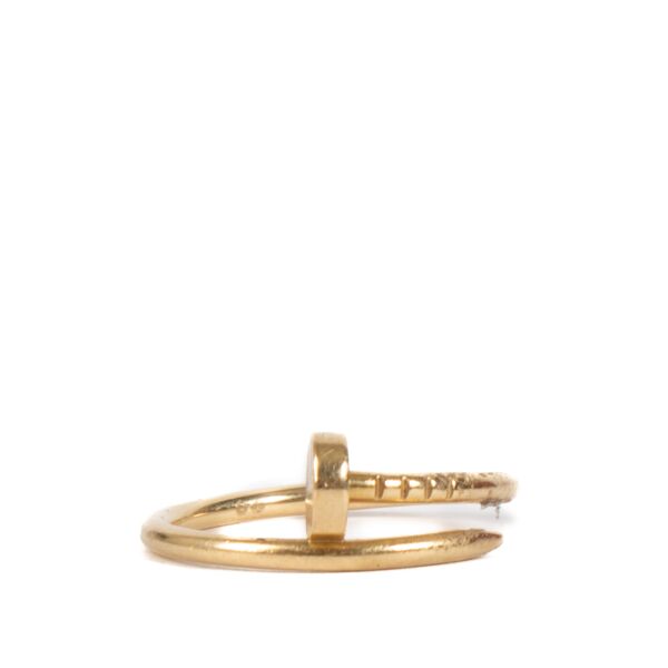 Shop safe online at Labellov in Antwerp, Brussels and Knokke this 100% authentic second hand Cartier Gold Small Juste Un Clou Ring - size 57