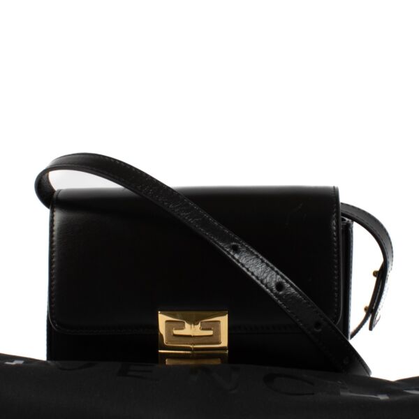 Givenchy Black Box Calfskin Small 4G Crossbody Bag