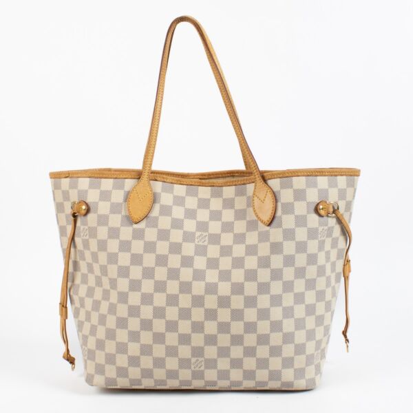 shop 100% authentic second hand Louis Vuitton Damier Azur Neverfull MM on Labellov.com