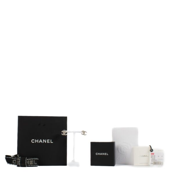 Chanel 20C Crystal CC Earrings