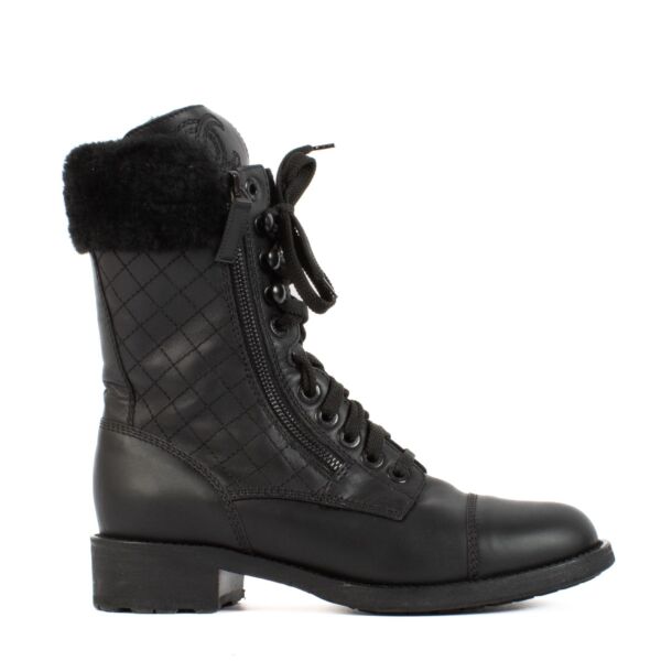 shop 100% authentic second hand Chanel Black Boots - Size 38 1/2 on Labellov.com