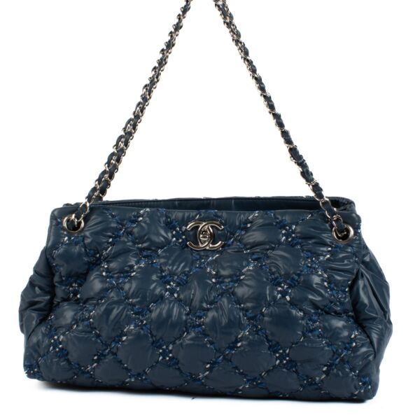 Shop 100% authentic secondhand Chanel Blue Quilted Bubble Shoulder Bag on Labellov.com