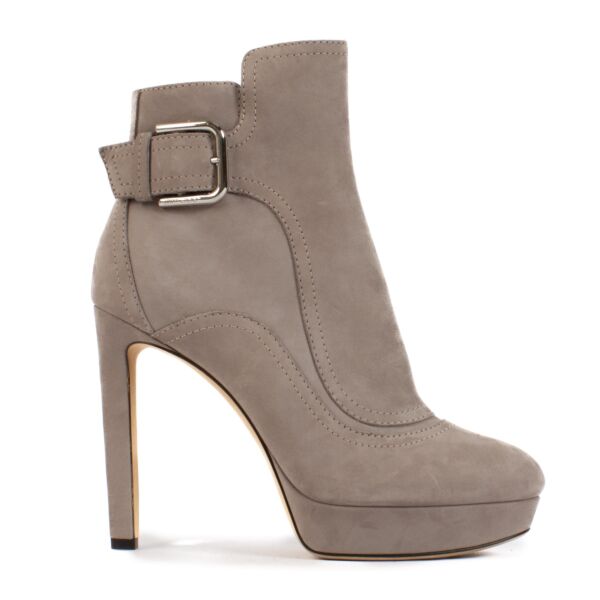 shop 100% authentic second hand Jimmy Choo Taupe Boots - Size 38 1/2 on Labellov.com