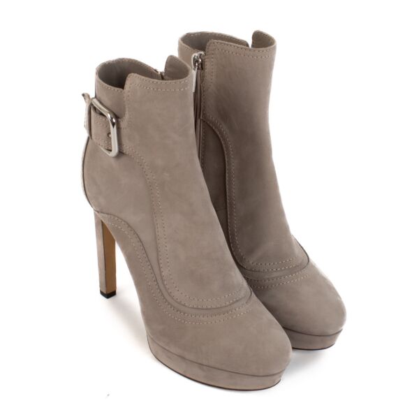 Jimmy Choo Taupe Boots - Size 38 1/2