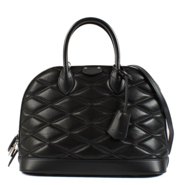 Louis Vuitton Black Malletage Leather Alma PM Bag