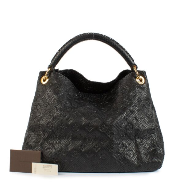 Louis Vuitton Black Monogram Python Artsy MM Bag