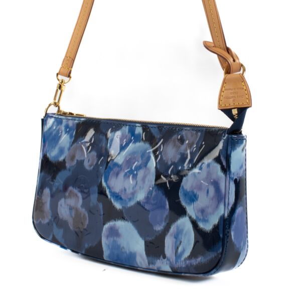 Louis Vuitton Blue Ikat Vernis Pochette Accessoires Bag