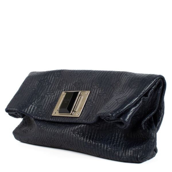 Louis Vuitton Navy Blue Monogram Jacquard Altair Clutch