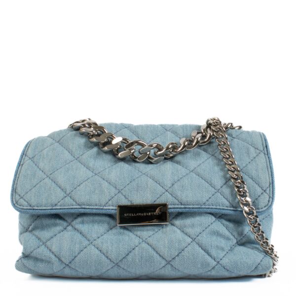 Stella McCartney Blue Denim Beckett Crossbody Bag