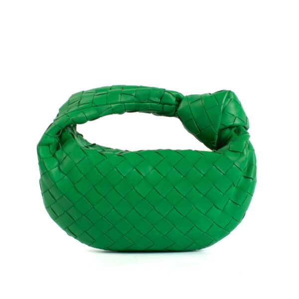 Bottega Veneta Parakeet Green Leather Mini Jodie Bag