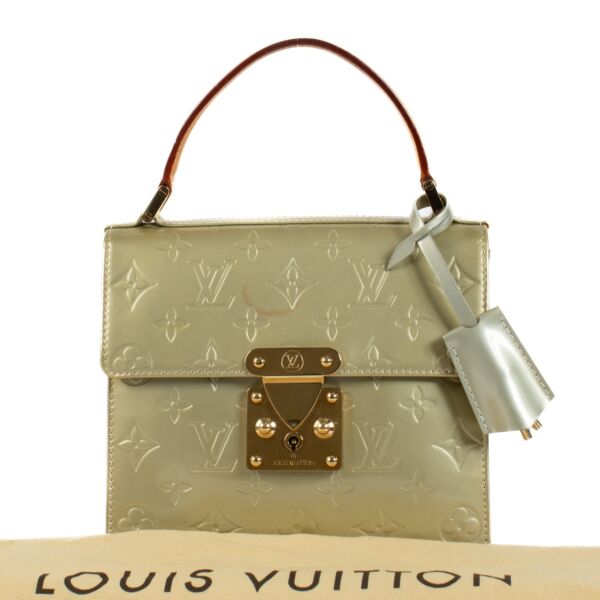 Louis Vuitton Green Vernis Spring Street Top Handle Bag