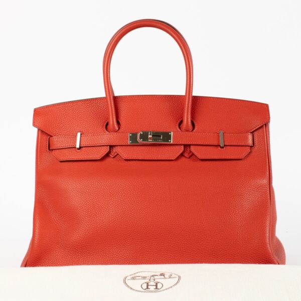Hermès Birkin 35 Rouge Casaque Togo PHW