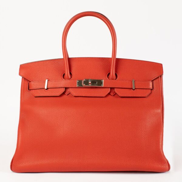 Hermès Birkin 35 Rouge Casaque Togo PHW