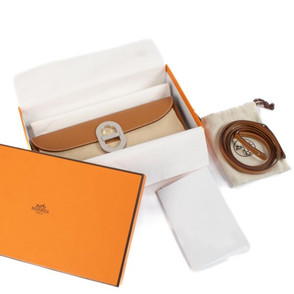 Hermès Chaine d'Ancre To Go Gold Epsom PHW