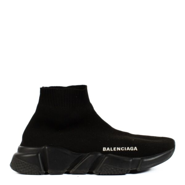 Shop 100% authentic second-hand Balenciaga Black Speed Recycled Knit Sneaker - Size 37 on Labellov.com