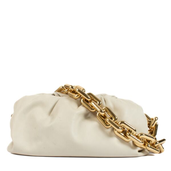 Bottega Veneta Plaster Leather Chain Pouch