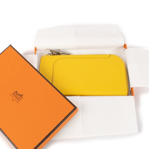 Hermès Yellow Strap Phone Case GM