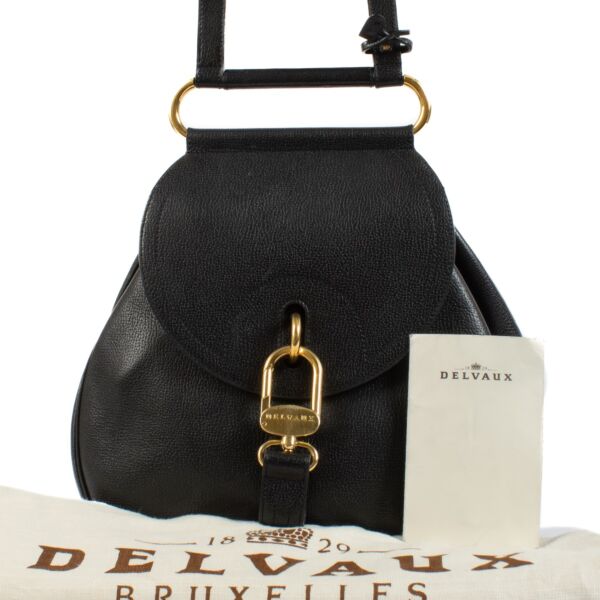 Delvaux Black Jumping Cerceau GM Shoulder Bag