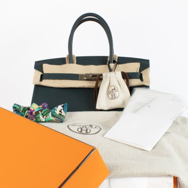 Hermès Birkin 30 Vert Cypres Clemence PHW