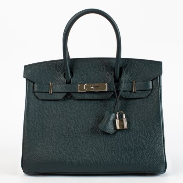 Hermès Birkin 30 Vert Cypres Clemence PHW