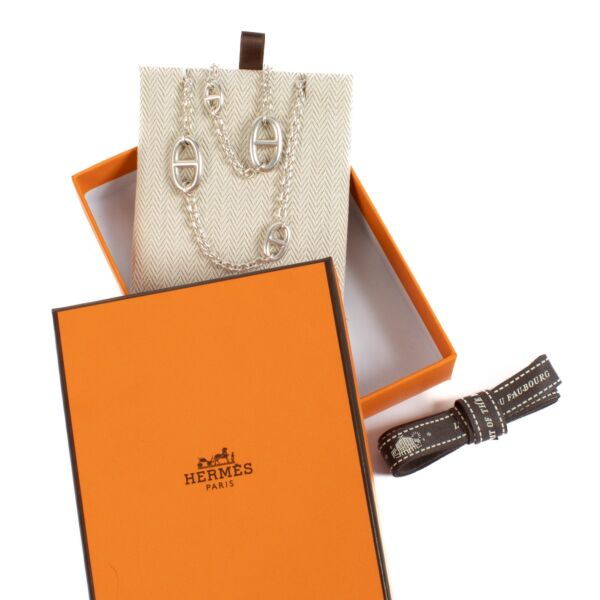 Hermès Sterling Silver Farandole 80 Long Necklace