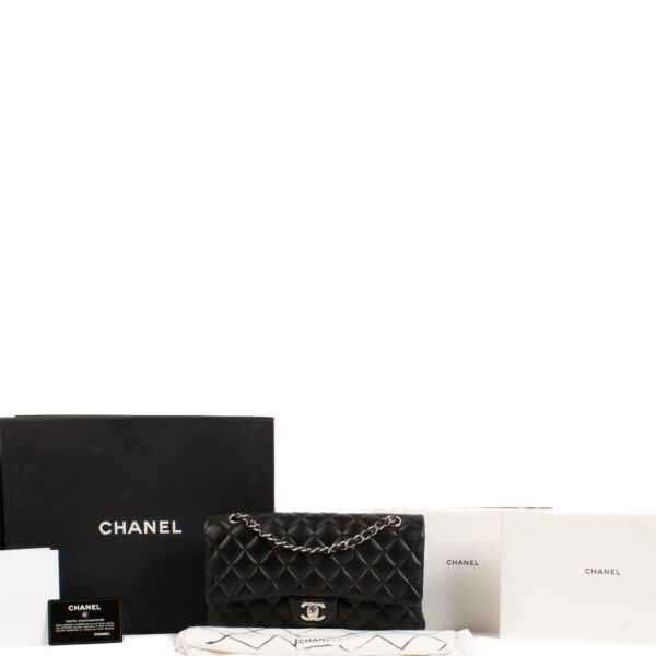Chanel Black Medium Classic Flap 11.12 Bag