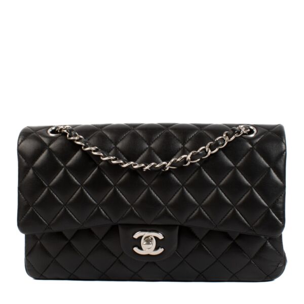 Chanel Black Medium Classic 11.12 Bag PHW aan de beste prijs bij Labellov