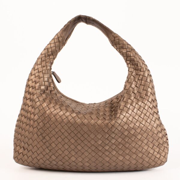 Authentic Pre-loved Bottega Veneta Metallic Veneta Hobo Bag on Labellov.com