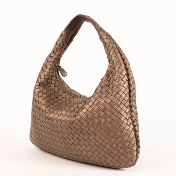 Bottega Veneta Metallic Veneta Hobo Bag