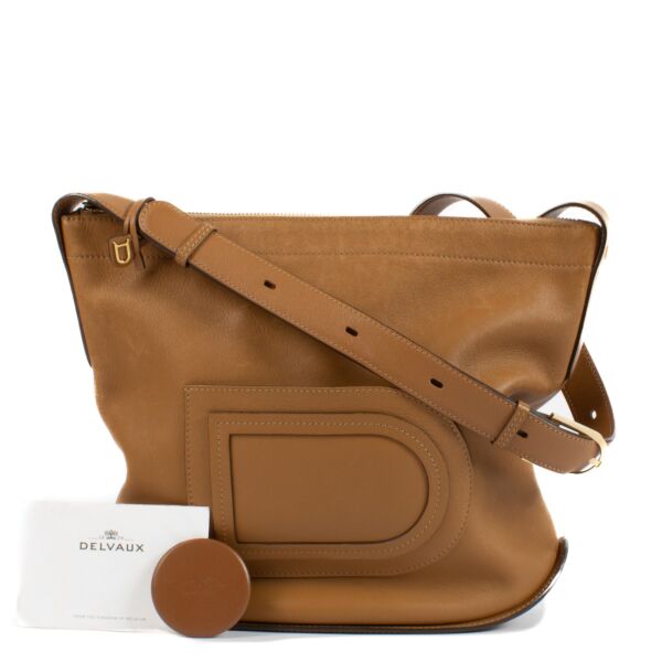 Delvaux Fauve Pin Baudrier Shoulder Bag