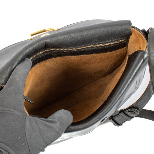 Delvaux Black Leather Vintage Shoulder Bag