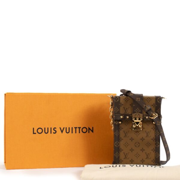Louis Vuitton Monogram Vertical Trunk Pochette Bag