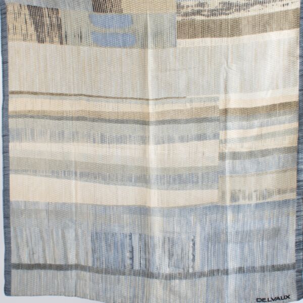 Delvaux Multicolor Striped Silk 90 Scarf