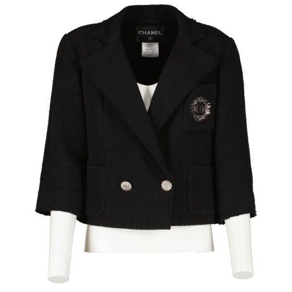 Shop 100% authentic secondhand Chanel Black CC Jacket - Size 36 on Labellov.com